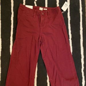 Brand New Maroon Flare Jean